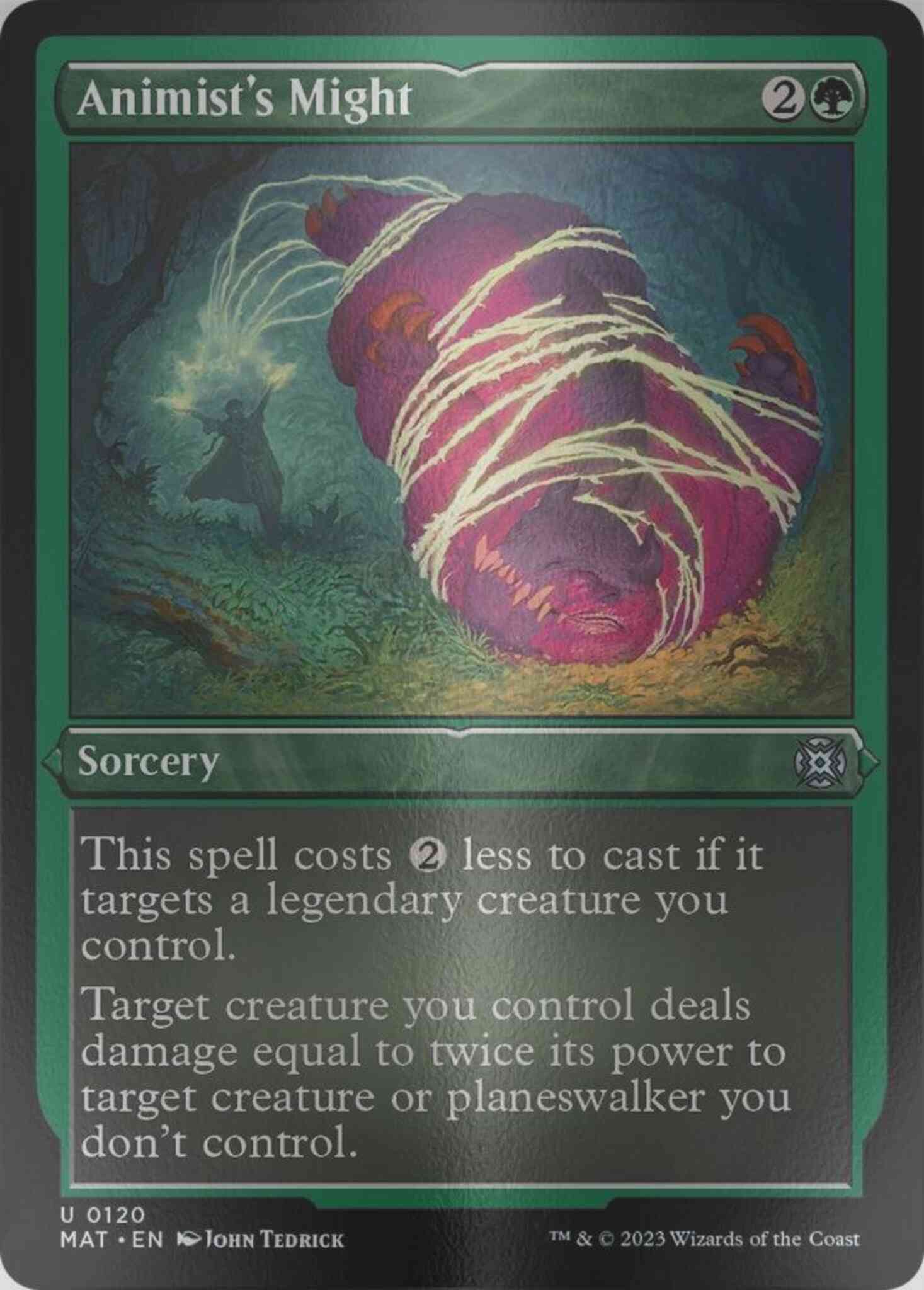 Animist's Might [120] [March of the Machine: The Aftermath] [Etched Foil]