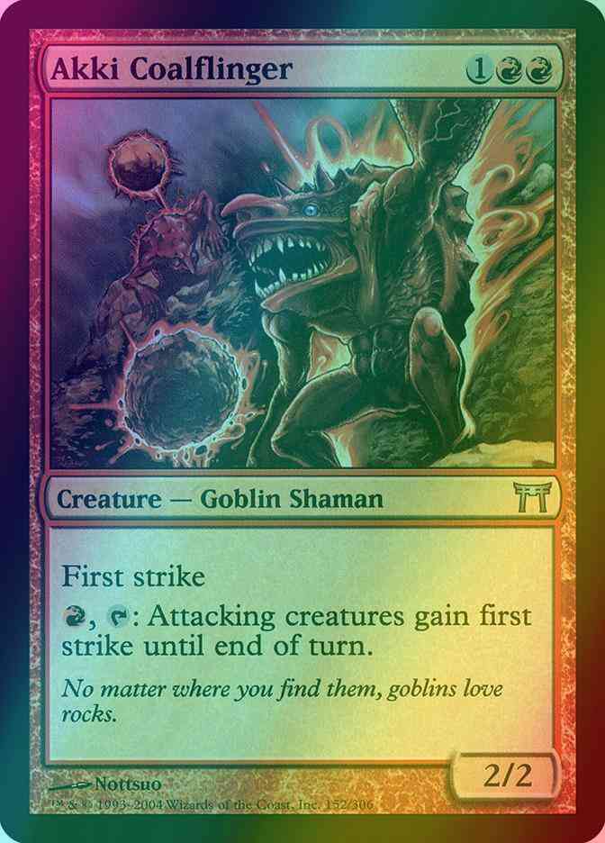 Akki Coalflinger [152] [Champions of Kamigawa] [Foil]