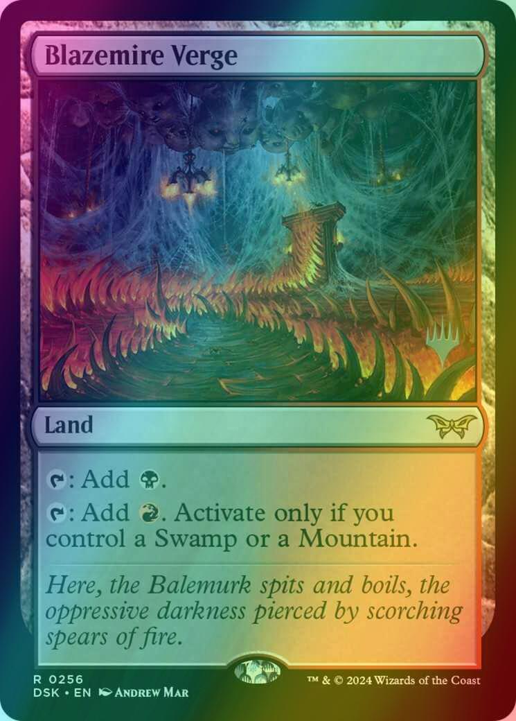 Blazemire Verge [256p] [Promo Pack] [Duskmourn: House of Horror: Promos] [Foil]