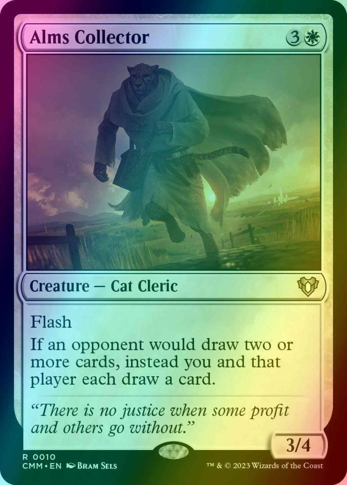 Alms Collector [10] [Commander Masters] [Foil]