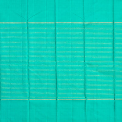 Purple Handloom Kanchipuram Korvai Silk Saree With Ganga Jamuna Border