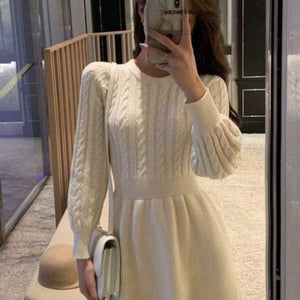 Relena Premium Knitted Woolen Dress