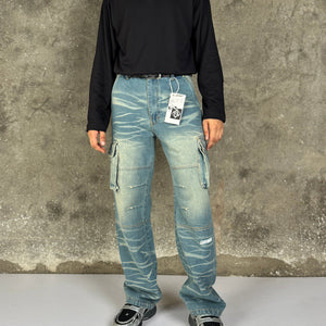 Crackle Cargo-Indigo Tint
