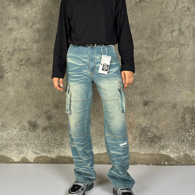 Crackle Cargo-Indigo Tint