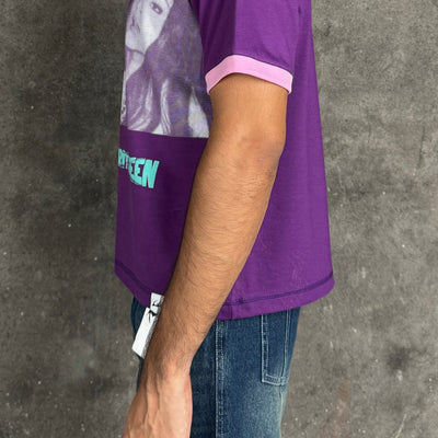Charitraheen Baby Tee- Purple