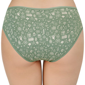 Print Low Rise Bikini Panties (Pack of 3)