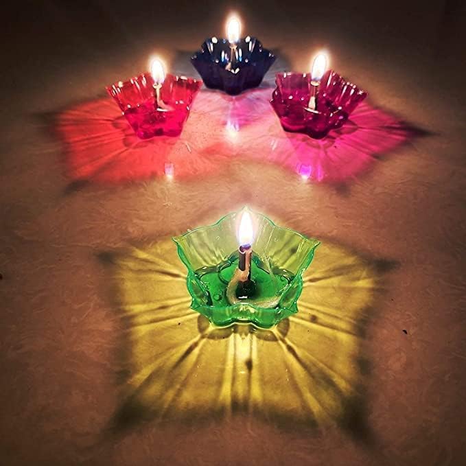 3D Reflection Diya (Set of 12)