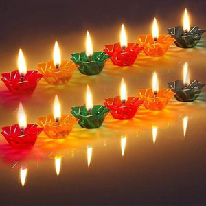 3D Reflection Diya (Set of 12)