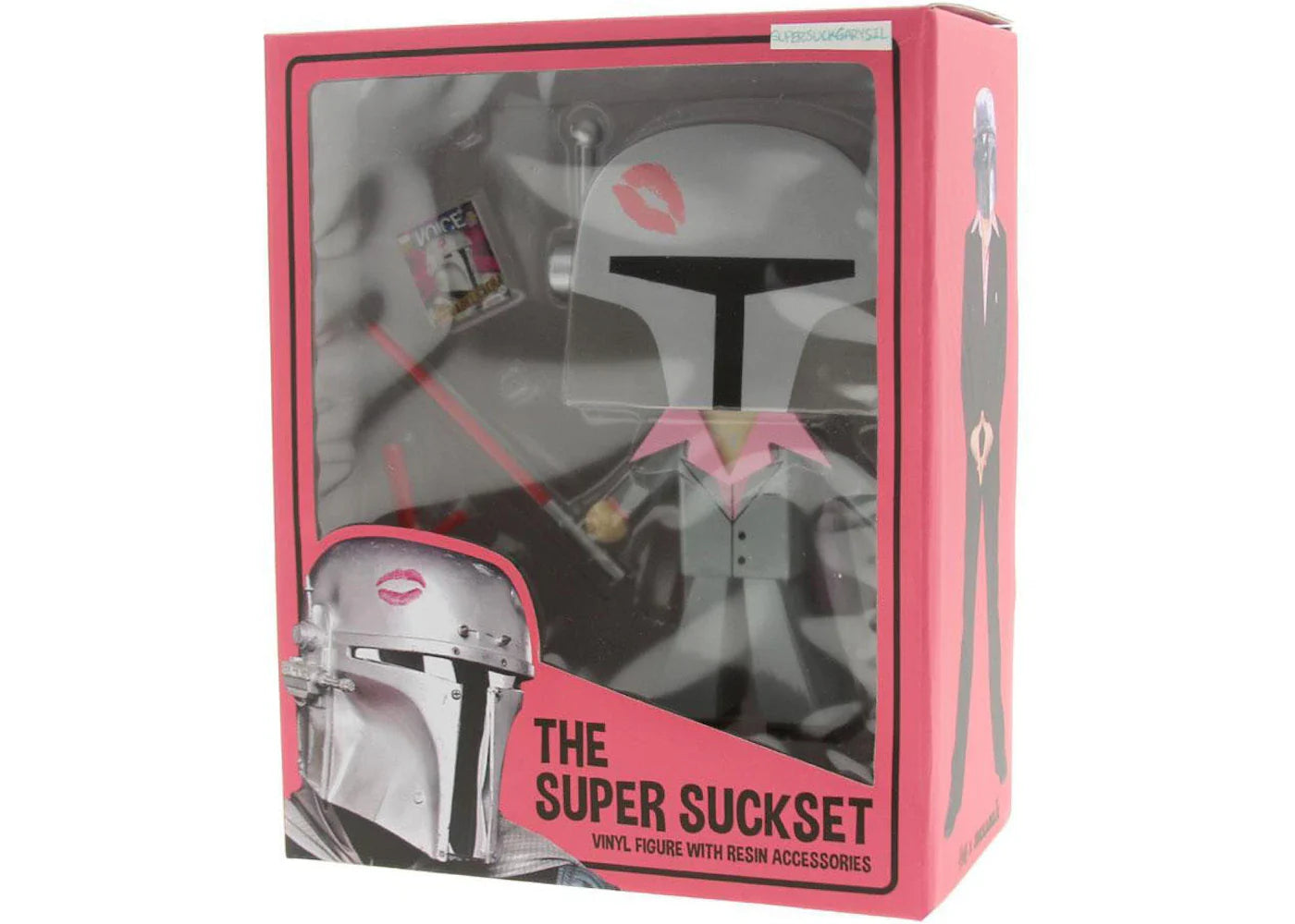 3D Retro x Gary Ham x The Sucklord The Super Suckset #2 Figure Silver/Pink