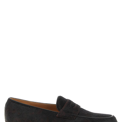John Lobb Lopez Bristle Hide Loafers