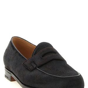 John Lobb Lopez Bristle Hide Loafers
