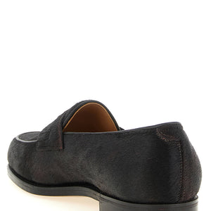 John Lobb Lopez Bristle Hide Loafers