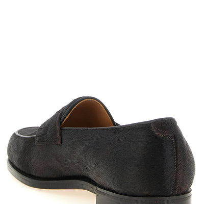 John Lobb Lopez Bristle Hide Loafers