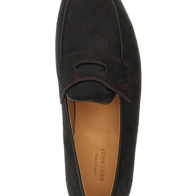 John Lobb Lopez Bristle Hide Loafers