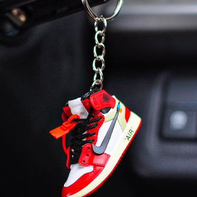 3D Sneaker Keychain AJ1 OFFWhte Chicago