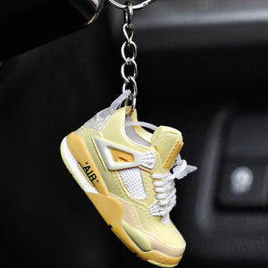 3D Sneaker Keychain AJ4 OffWhite Sail