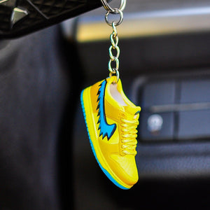 3D Sneaker Keychain Gratefull Dead Yellow