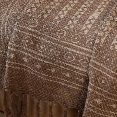 Brown - Jaipur Print Cotton Sofa Throw (88 x 60 in) 17