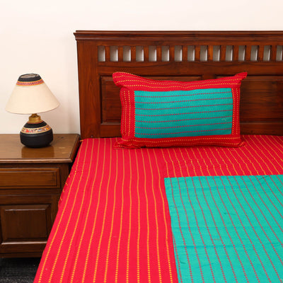 Patchwork Cotton Double Jacquard Bedsheet Set 17