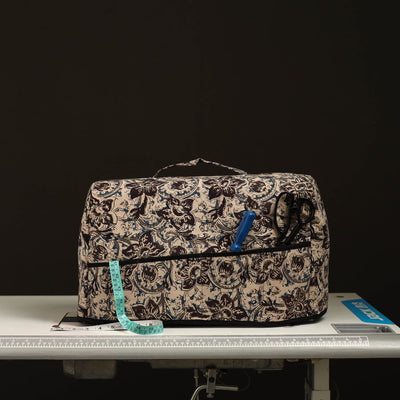 Beige - Handcrafted Cotton Sewing Machine Cover 03