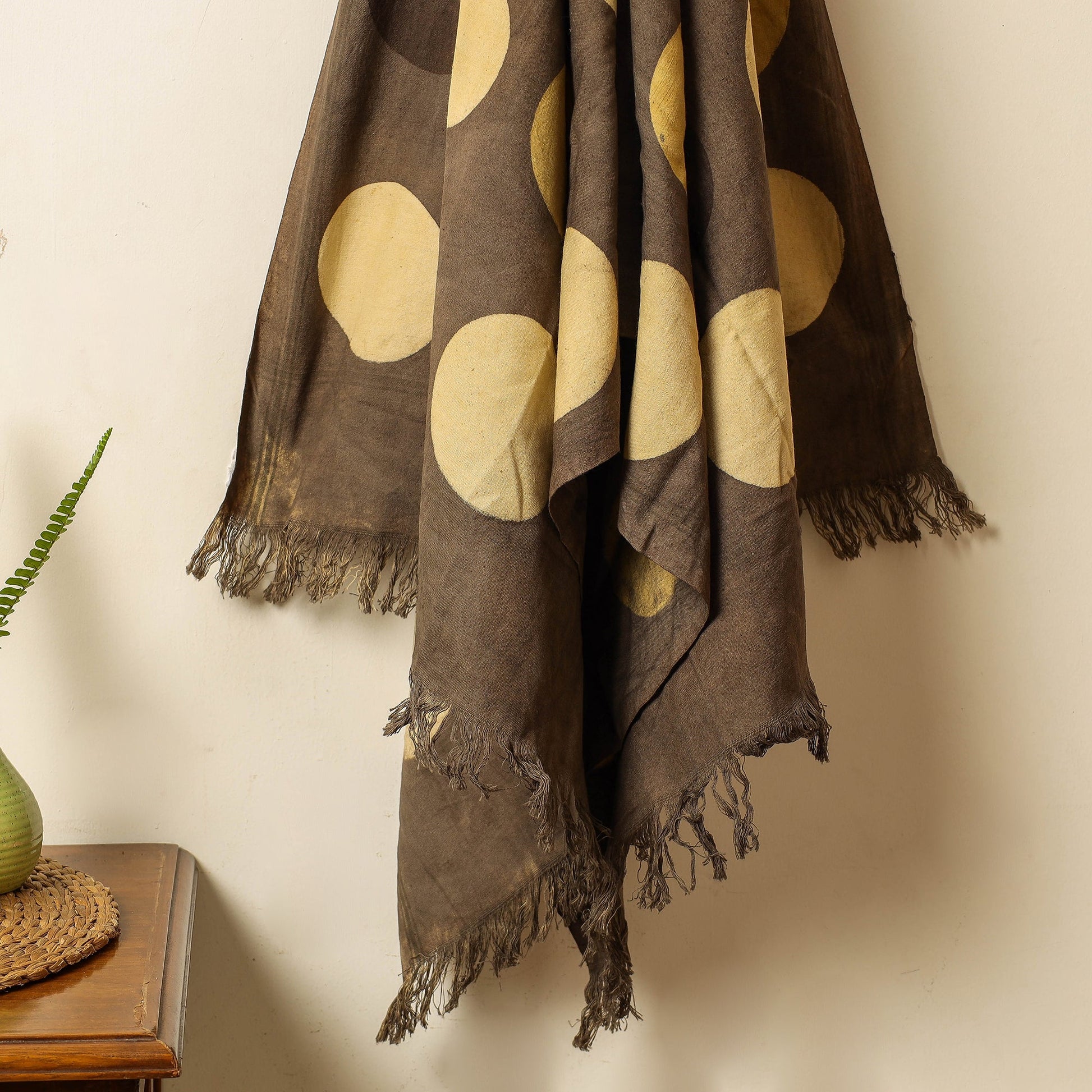 Brown - Block Print Cotton Ajrakh Handloom Towel