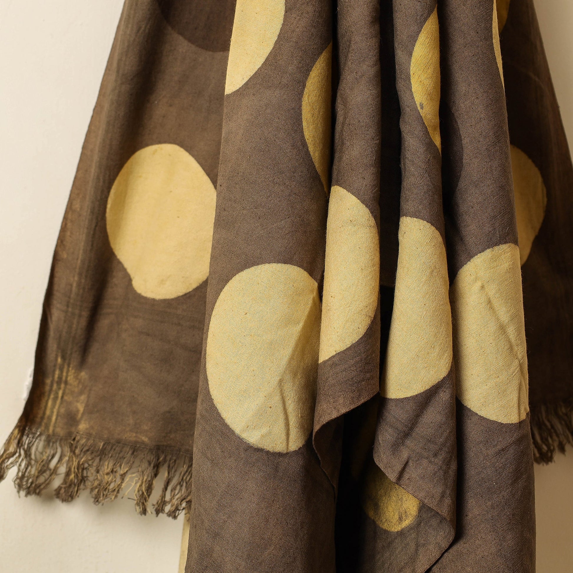 Brown - Block Print Cotton Ajrakh Handloom Towel