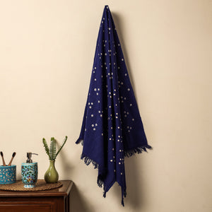 Blue - Bandhani Tie-Dye Handloom Cotton Towel