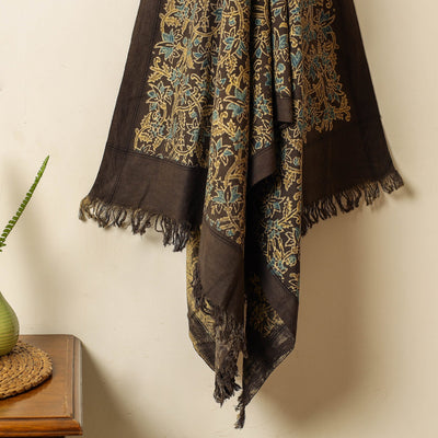 Brown - Block Print Cotton Ajrakh Handloom Towel