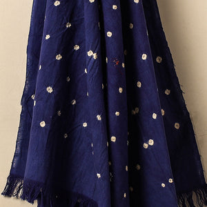 Blue - Bandhani Tie-Dye Handloom Cotton Towel