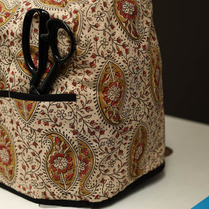 Beige - Handcrafted Cotton Sewing Machine Cover 05