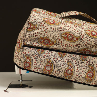 Beige - Handcrafted Cotton Sewing Machine Cover 05