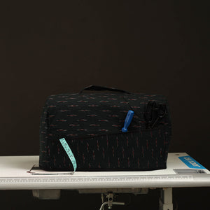Black - Handcrafted Cotton Sewing Machine Cover 06