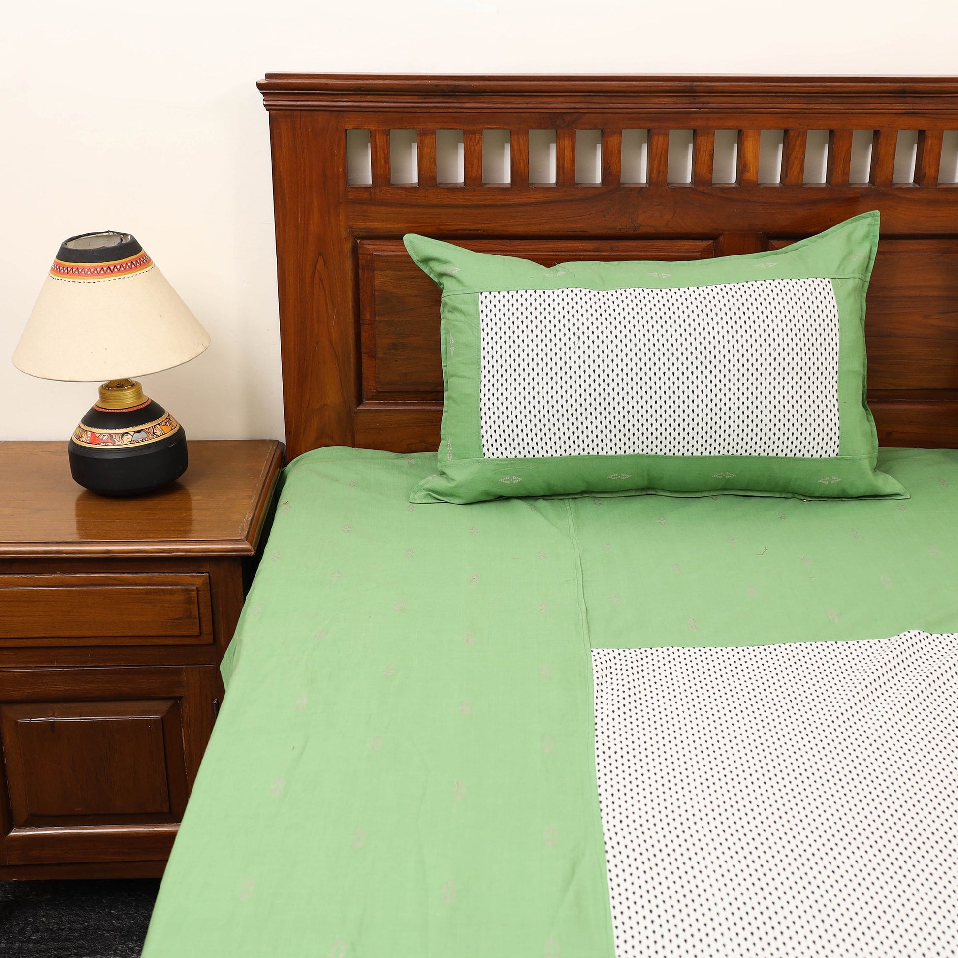 Patchwork Cotton Double Jacquard Bedsheet Set 12