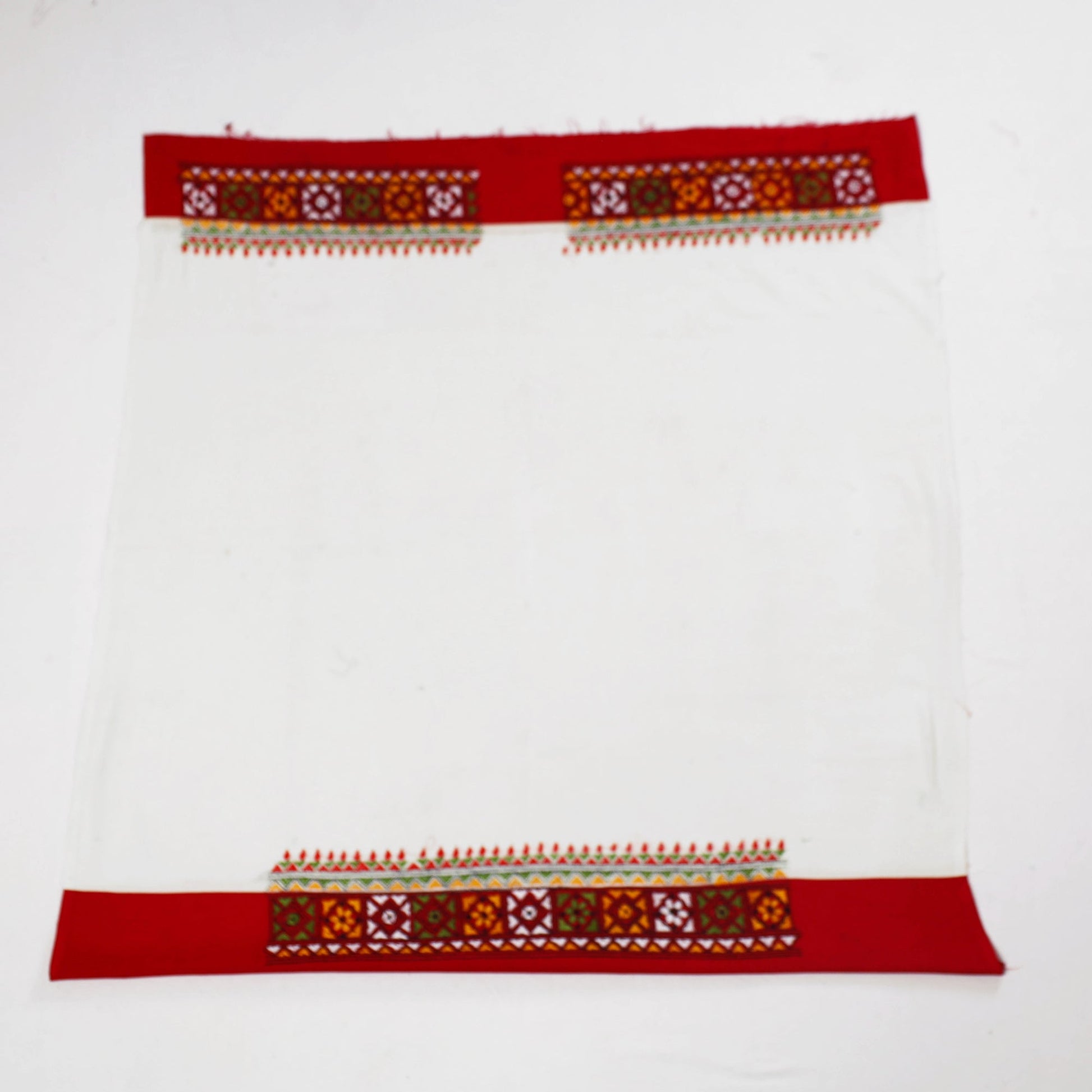 Bengal Kantha Embroidery Cotton Blouse Piece 18