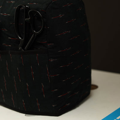 Black - Handcrafted Cotton Sewing Machine Cover 06