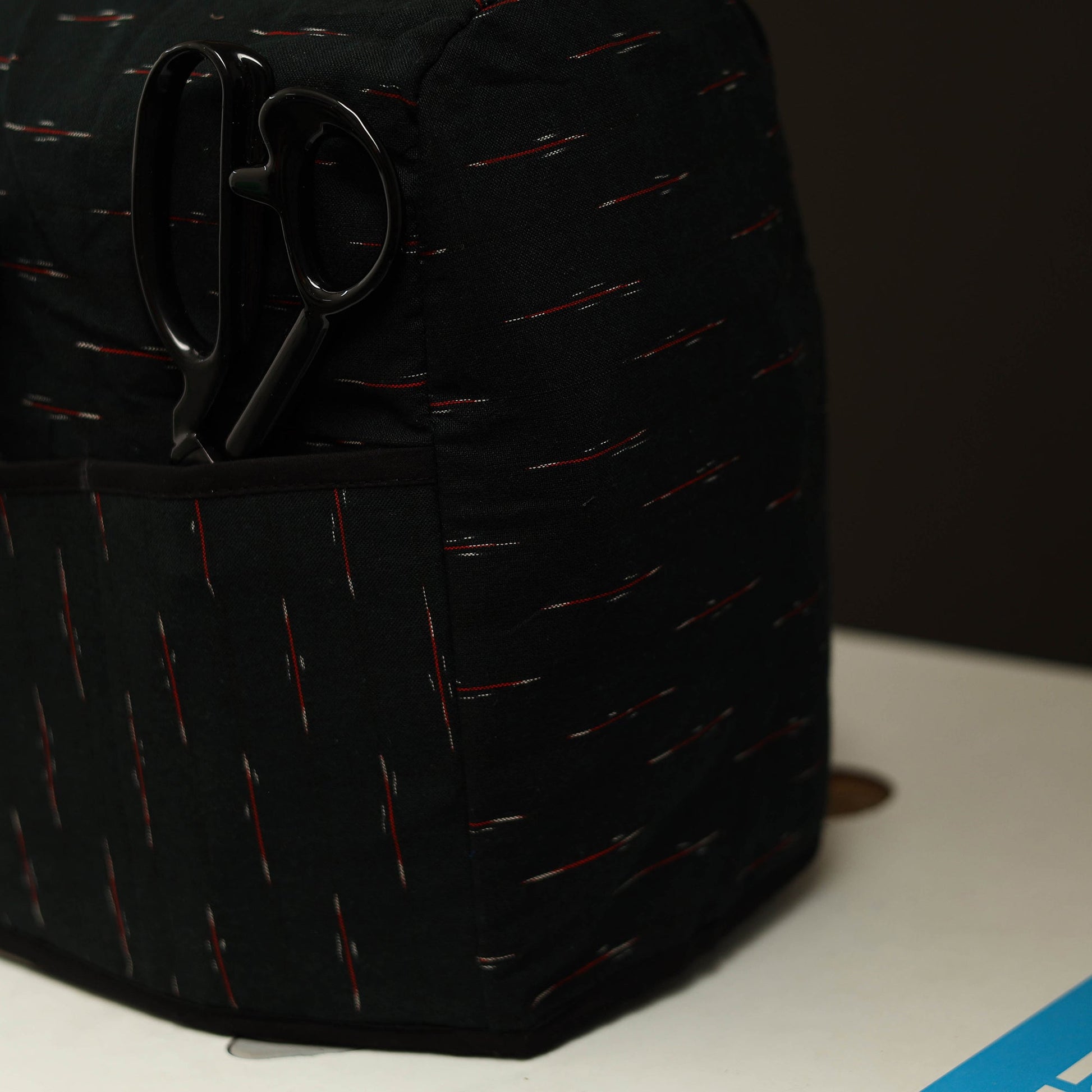 Black - Handcrafted Cotton Sewing Machine Cover 06