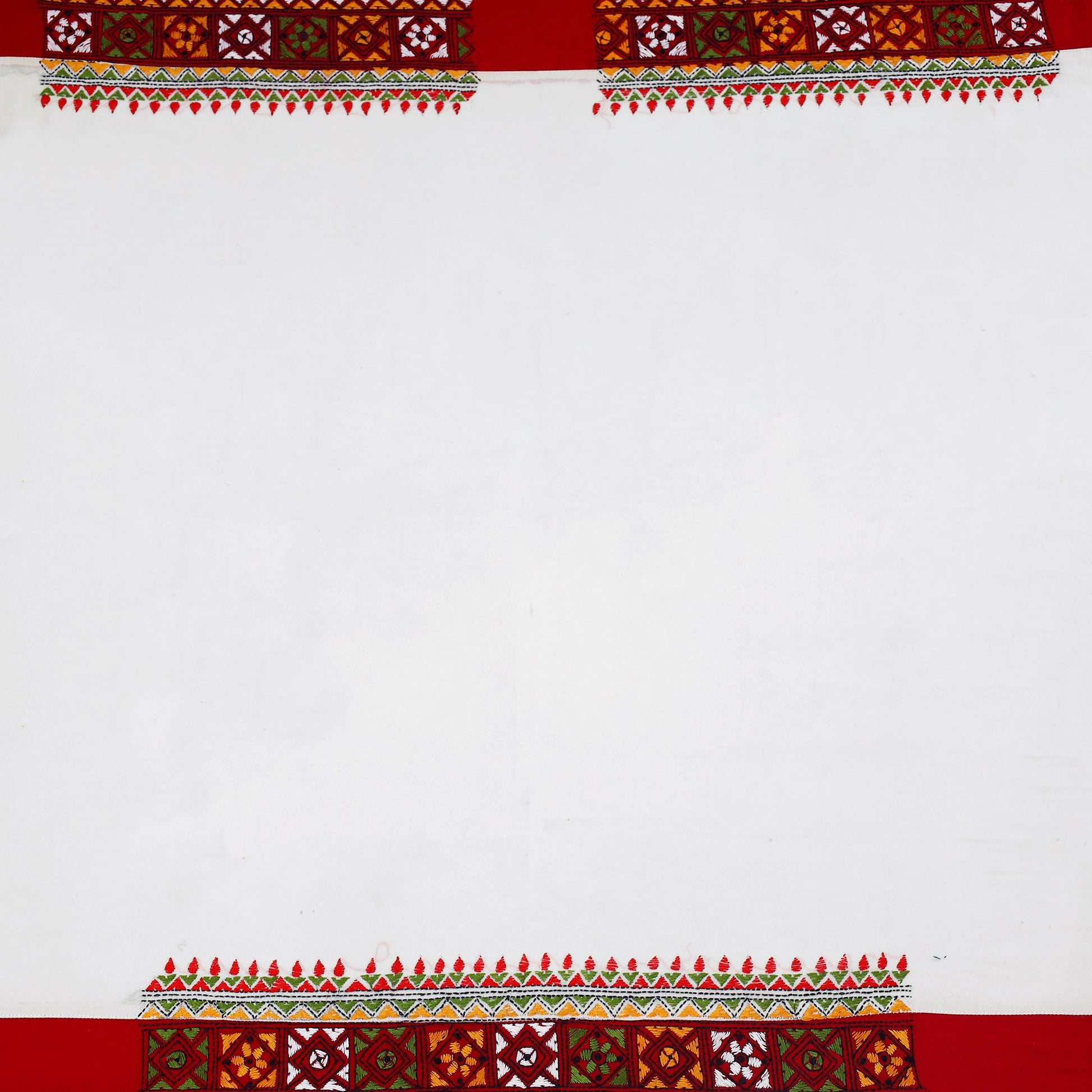 Bengal Kantha Embroidery Cotton Blouse Piece 18