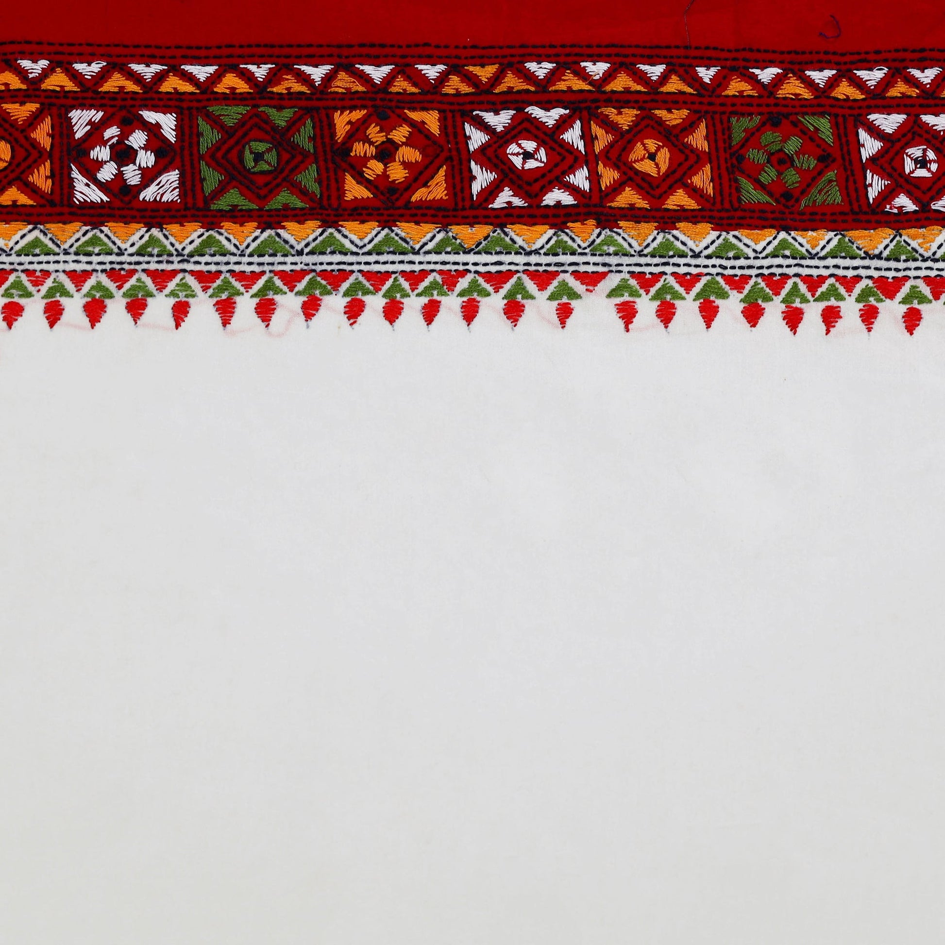 Bengal Kantha Embroidery Cotton Blouse Piece 18