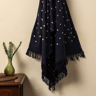 Blue - Bandhani Tie-Dye Handloom Cotton Towel
