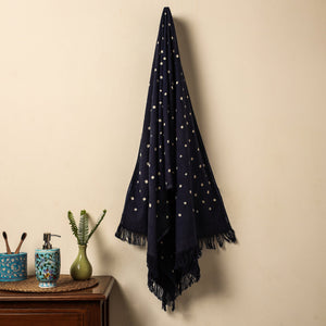 Blue - Bandhani Tie-Dye Handloom Cotton Towel