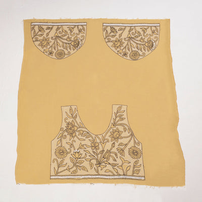 Bengal Kantha Embroidery Cotton Blouse Piece 36