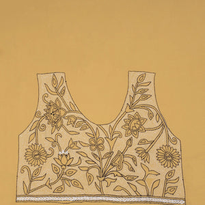 Bengal Kantha Embroidery Cotton Blouse Piece 36