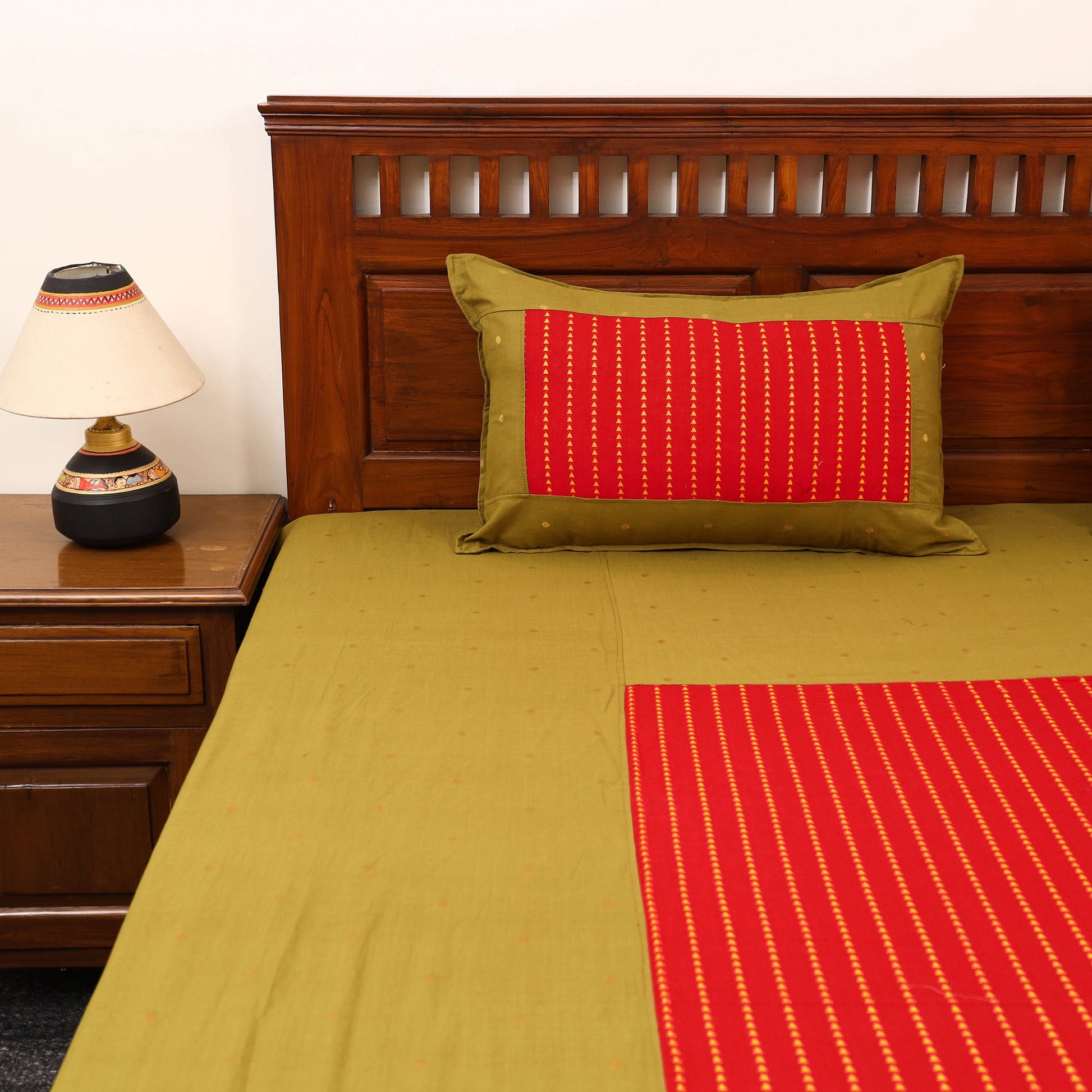 Patchwork Cotton Double Jacquard Bedsheet Set 20