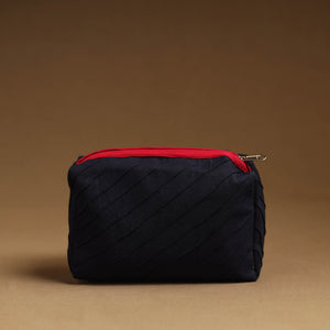 Black - Handmade Cotton Toiletry Pouch 01