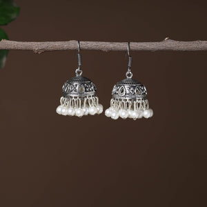 Amreen Handcrafted GS Jhumki Bead Work Earrings