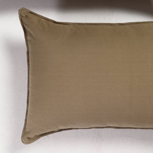 Brown - Set of 2 - Fine Cotton Handloom Pillow Covers (26 x 17 in)