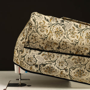 Beige - Handcrafted Cotton Sewing Machine Cover 09