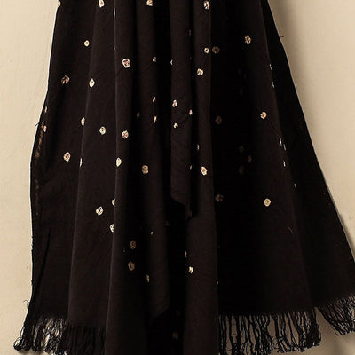 Brown - Bandhani Tie-Dye Handloom Cotton Towel