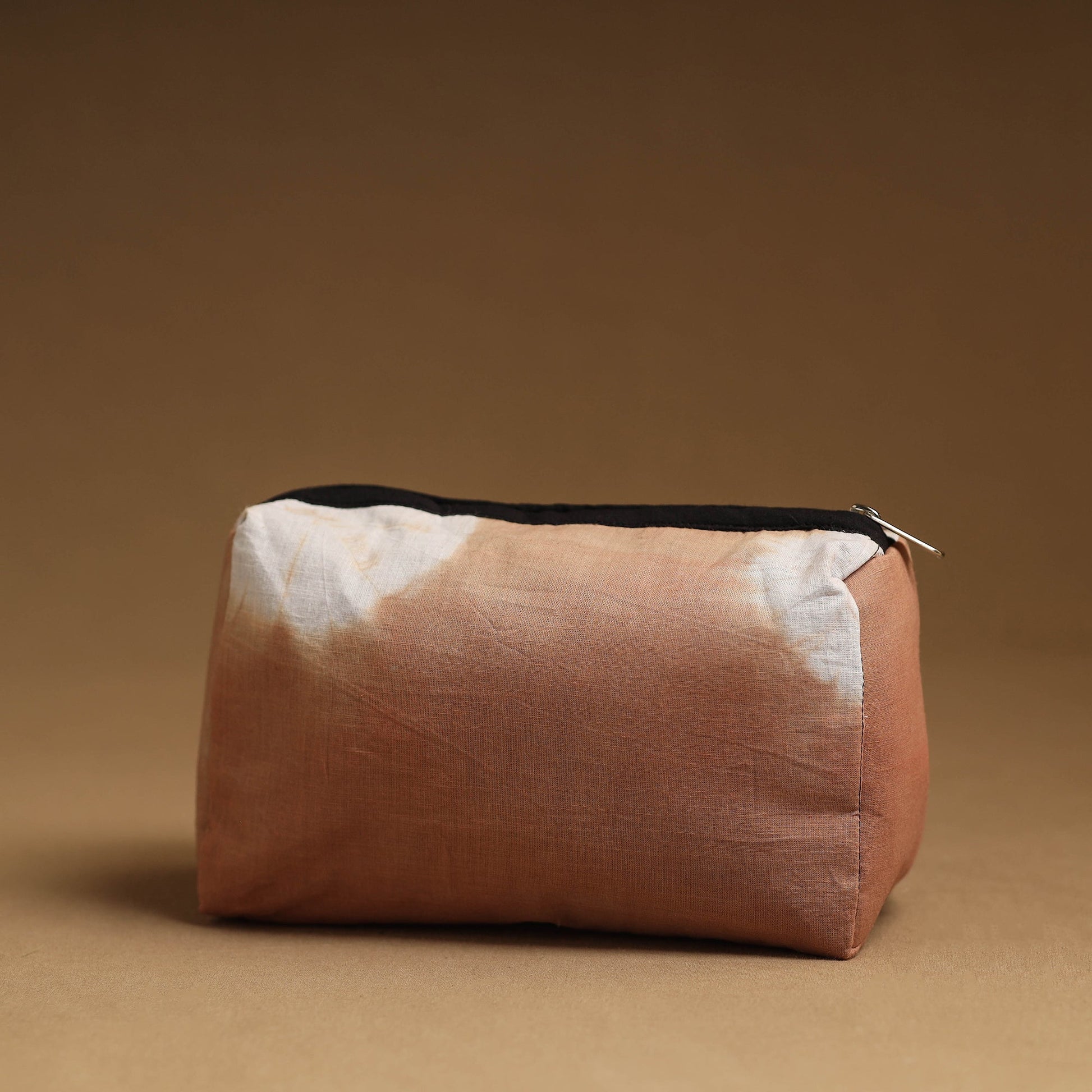 Brown - Handmade Cotton Toiletry Pouch 18