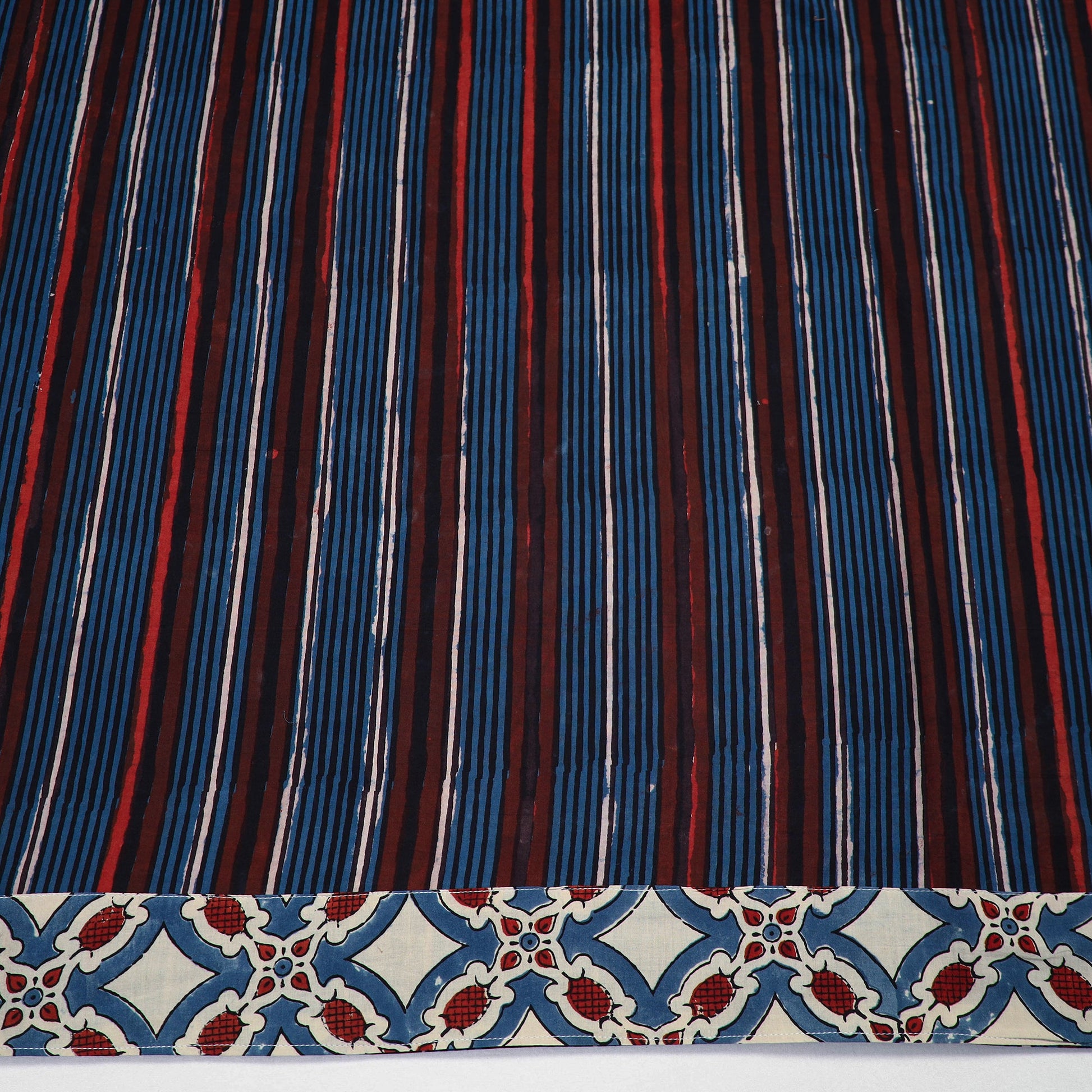 Blue - Block Printed Cotton Bagru Blouse Piece 16